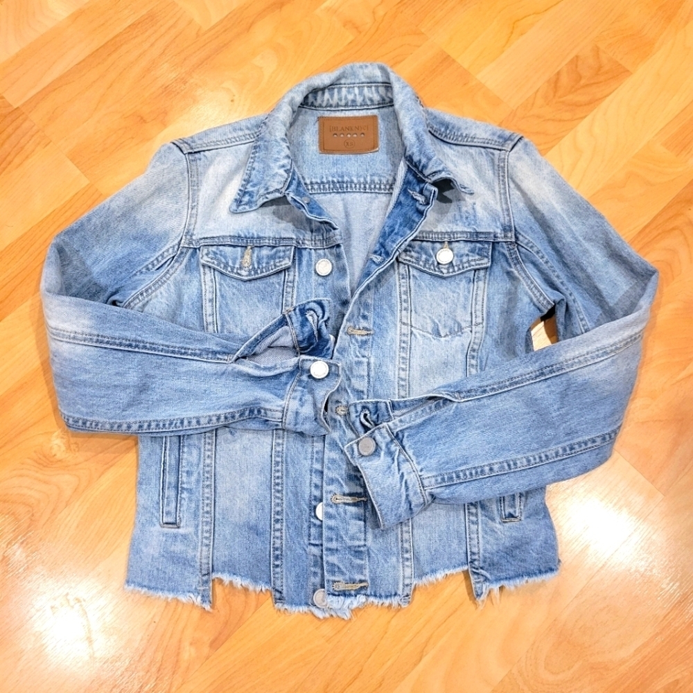 Blank NYC Raw Hem Denim Jacket Size XS - Picture 9 of 10